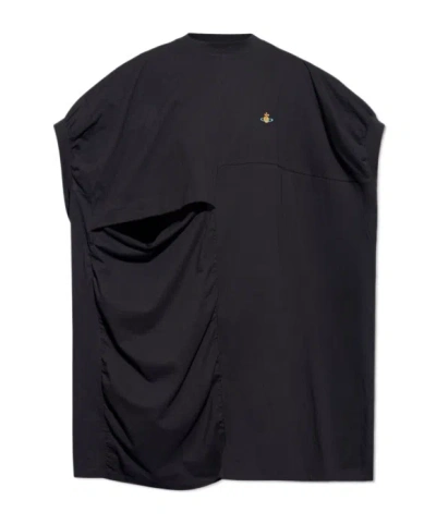 Vivienne Westwood Orb-embroidered T-shirt In Black