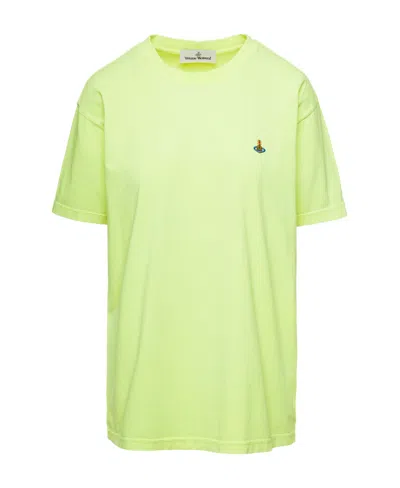 Vivienne Westwood Orb-embroidered T-shirt In Green