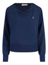 Vivienne Westwood Cotton And Cashmere Blend Sweater In Blue