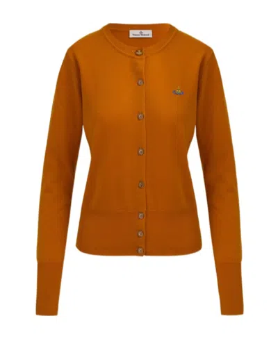 VIVIENNE WESTWOOD VIVIENNE WESTWOOD ORB EMBROIDERED BUTTONED CARDIGAN