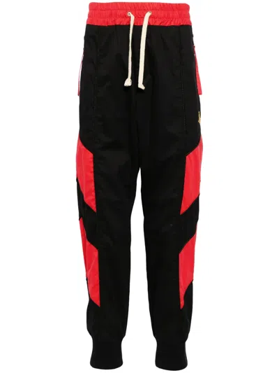 Vivienne Westwood Orb-embroidery Cotton Track Pants In Black