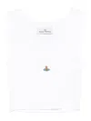 Vivienne Westwood Crop Querelle Vest Ribbed Organic Jrsy White M Women In White
