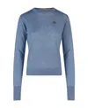 Vivienne Westwood Orb Embroidery Sweater In Blue