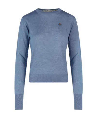 VIVIENNE WESTWOOD VIVIENNE WESTWOOD ORB EMBROIDERED KNIT JUMPER
