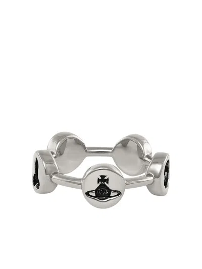 Vivienne Westwood Orb-engraved Ring In Metallic