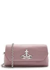 Vivienne Westwood Orb Faux Leather Wallet On Chain In Pink