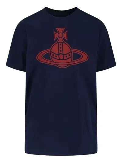 Vivienne Westwood Orb Graphic T-shirt In Blue