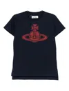 Vivienne Westwood Paris Orb Classic T Shirt Navy In Blue