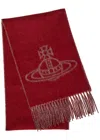 Vivienne Westwood Orb-intarsia Wool Scarf In Multi