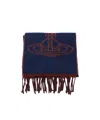 Vivienne Westwood Orb-jacquard Scarf In Blue