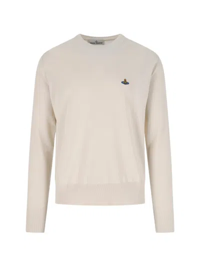 Vivienne Westwood Orb Jumper In Neutral