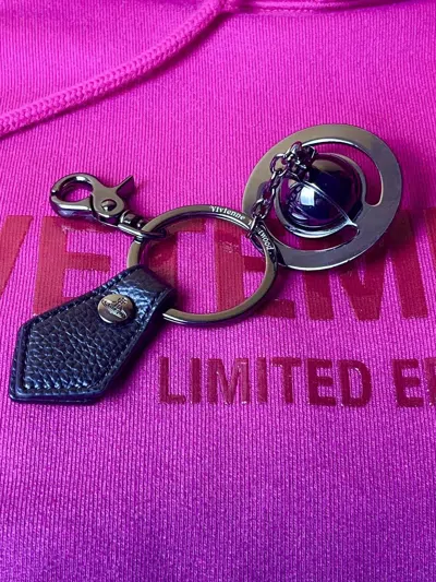 Pre-owned Vivienne Westwood Orb Keychain In Gray