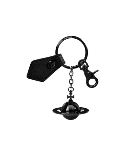 Vivienne Westwood Orb Keyring In Black