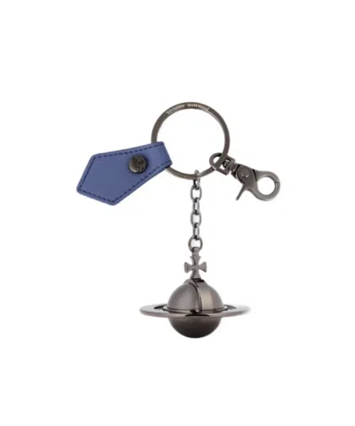 Vivienne Westwood Orb Keyring In Blue