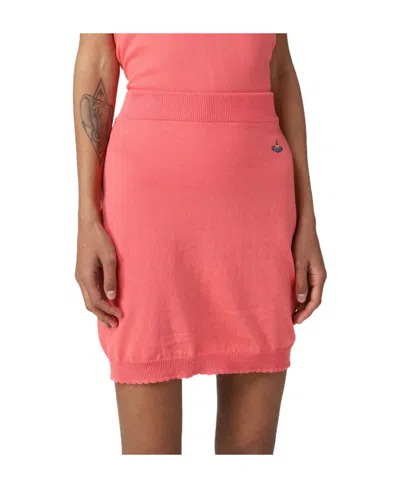 Vivienne Westwood Orb Knitted Skirt In Red