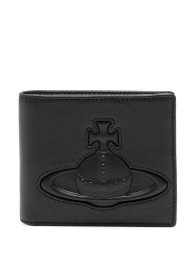 Vivienne Westwood Orb-logo Wallet In Black