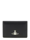 Vivienne Westwood Orb Logo Card Holder In Black