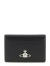 Vivienne Westwood Orb Logo Card Holder In Black