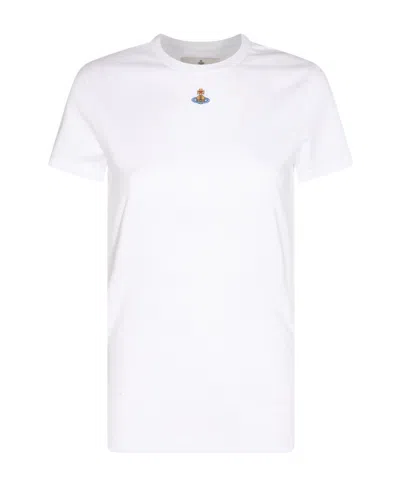 VIVIENNE WESTWOOD VIVIENNE WESTWOOD ORB LOGO-EMBROIDERED CREWNECK T-SHIRT