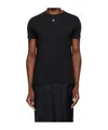 Vivienne Westwood Orb Logo-embroidered Stretch-cotton T-shirt In Black