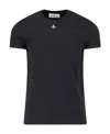 Vivienne Westwood Orb Logo-embroidered Stretch-cotton T-shirt In Black