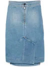 Vivienne Westwood Orb Logo Embroidery Skirt In 蓝色