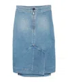 Vivienne Westwood Orb Logo Embroidery Skirt In Blue