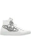 Vivienne Westwood Plimsoll High Top Canvas Man Sneakers White Size 12 Textile Fibers In White