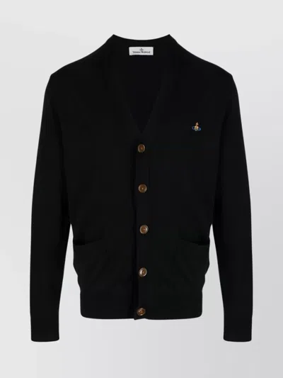 VIVIENNE WESTWOOD ORB LOGO KNIT CARDIGAN