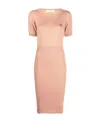 Vivienne Westwood Orb-logo Knitted Midi Dress In Nude