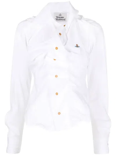 VIVIENNE WESTWOOD ORB-LOGO LONG-SLEEVE SHIRT
