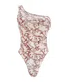 Vivienne Westwood Orb Logo-print Laminated Swimsuit In White