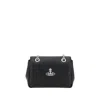 Vivienne Westwood Orb Logo Shoulder Bag In Black