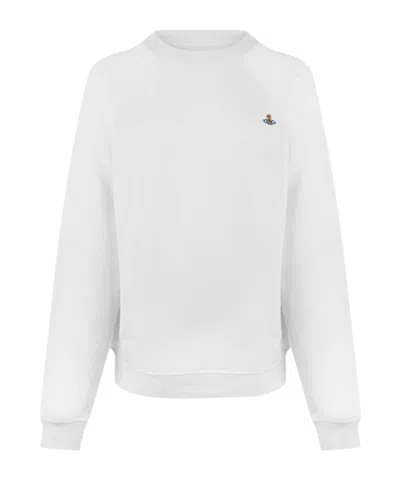 Vivienne Westwood Orb Logo Sweatshirt In White
