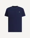 Vivienne Westwood Woman T-shirt Navy Size L Organic Cotton In Blue