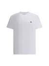 Vivienne Westwood White Crewneck T-shirt With Orb Logo Detail On The Front In Cotton Woman In White