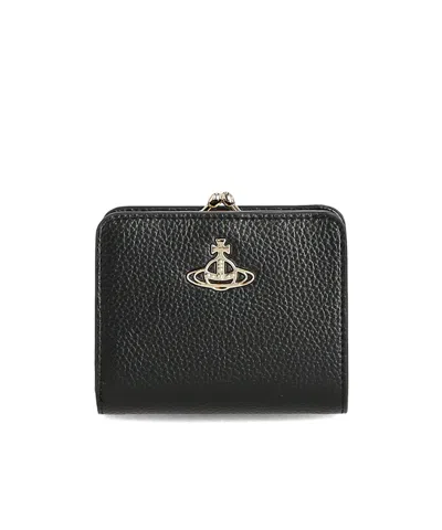 Vivienne Westwood Orb Logo Wallet In Black