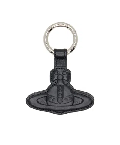 Vivienne Westwood Orb Magnet Keychain In Black