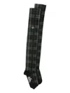 Vivienne Westwood Orb-motif Checked Socks In Green