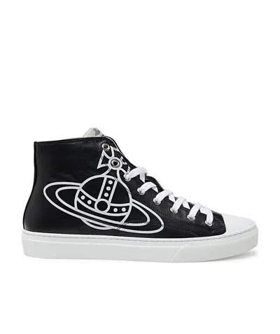 VIVIENNE WESTWOOD PLIMSOLL HIGH-TOP SNEAKERS