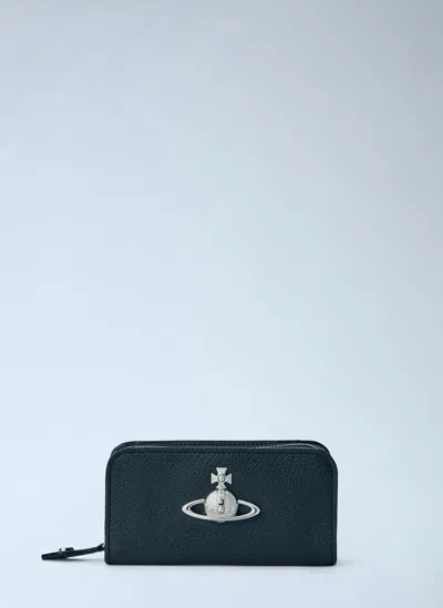 Vivienne Westwood Orb Motif Leather Wallet In Black