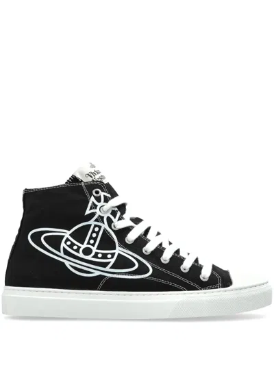 Vivienne Westwood Orb-motif Sneakers In Schwarz