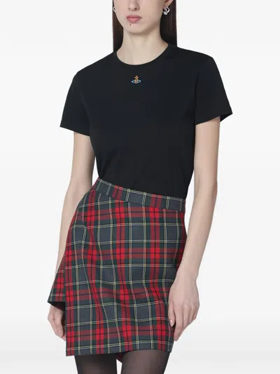 Vivienne Westwood Cotton Relaxed-fit Crew-neck Short-sleeve T-shirt In Black