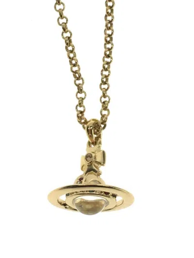 Pre-owned Vivienne Westwood Orb Necklace In Gold