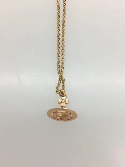 Pre-owned Vivienne Westwood Orb Necklace In Gold
