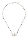 Vivienne Westwood Thames Mini Bas Relief Choker Accessories In Metallic