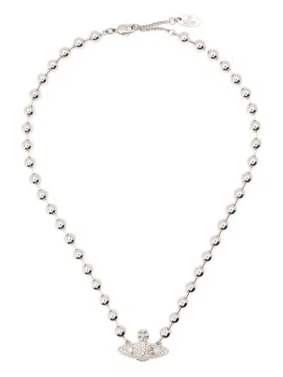 Vivienne Westwood Orb Necklace In Metallic
