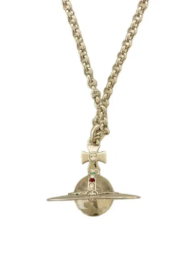 Pre-owned Vivienne Westwood Orb Necklace In Silver