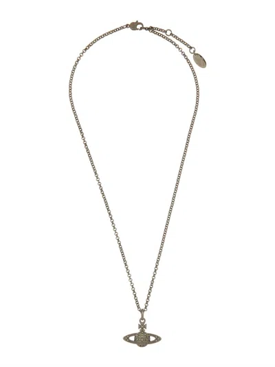 Vivienne Westwood Orb Necklace. In Silver