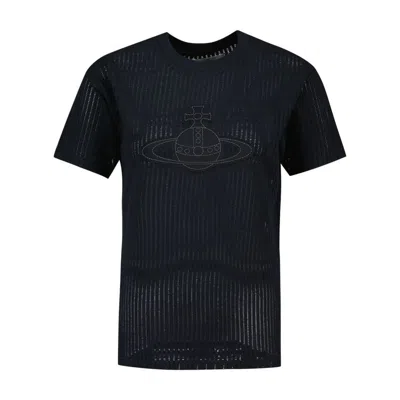 Vivienne Westwood Orb Patch T Shirt In Black